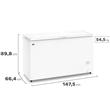 Freezer Horizontal Gafa Inverter FGHI400B-XL 402 Litros Blanco
