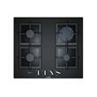 Anafe a Gas 4 Hornallas Bosch PPP6A6B20 60 Cm Negro