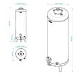 Termotanque a Gas Escorial 120 Lt  ES-120L Conexion Superior