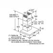 Campana de Pared Bosch DWB66BC50 60 cm  Acero Inoxidable