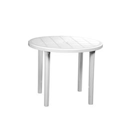 Mesa Plástica Circular Antillas Voss 2000 Blanca