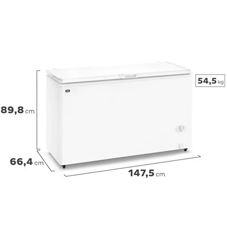 Freezer Horizontal Gafa Inverter FGHI400B-XL 402 Litros Blanco