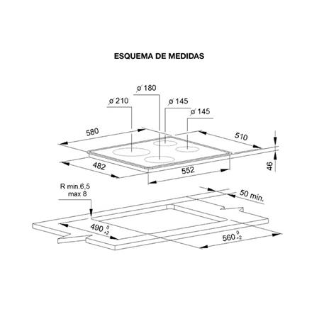 Anafe Vitrocerámico 4 Hornallas Whirlpool AKT8090L 60Cm