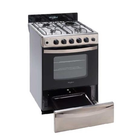 Cocina Whirlpool Multigas WFX57DW 56 Cm Acero Inoxidable