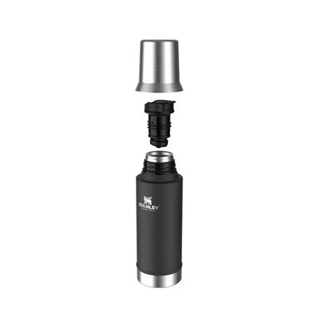 Termo Stanley Clásico 800 ml con Pico Cebador Negro