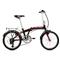 Bicicleta Plegable Olmo Pleggo P20 Rodado 20 Negra y Roja