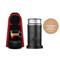 Cafetera Nespresso Essenza Mini D30 0.6 Litros Roja + Aeroccino